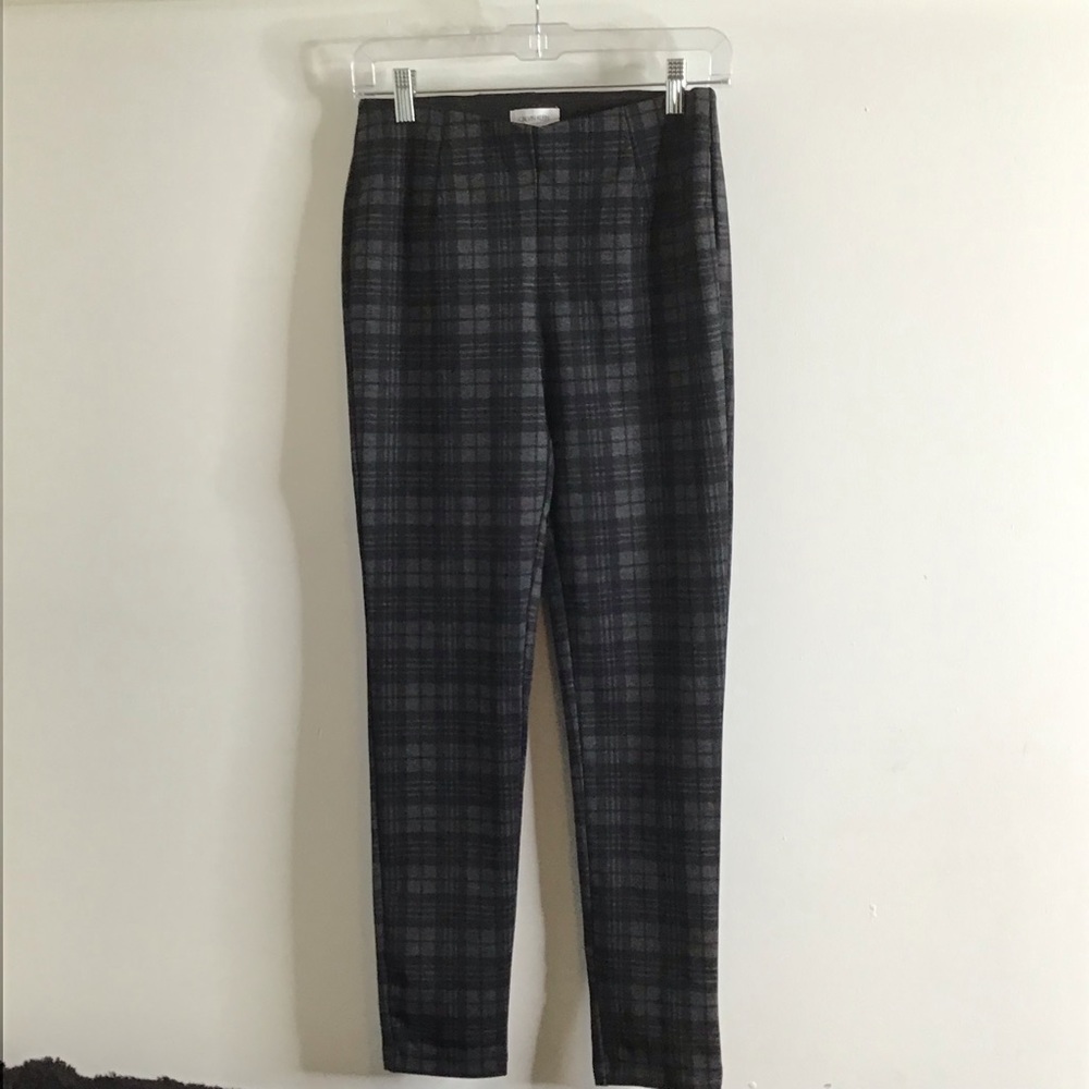 Calvin Klein Pull on Plaid Pants Size 4